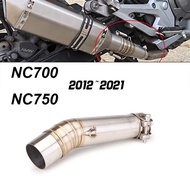 Motorcycle Exhaust Midpipe For NC750 NC750S/X NC700 NC700S/X 2012-2022 Exhaust Middle Link Pipe