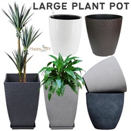 [SG SELLER] Plant Pot Resin Plant Pot Imitation Plant Pot Large Vase Flower Planter Pot for Indoor Outdoor Gardening Pot