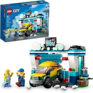 LEGO City Car Wash 60362 Building Toy Set Fun Gift Idea for Kids Ages 6+ Features Spinnable Washer B