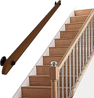 Stair Handrails Wall Mounted Home Garden Corridor Lofts Decking Railings, Indoor Barrier-Free Staircase Grab Bar for Elderly, Anti Skid Pine Handrails Complete Kit (Size : 450cm/14.8ft)