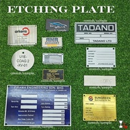 Aluminium plate#Stainless steel  plate #copper plate(etching)/Custom made Nameplates, Labels and Tag