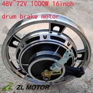 16inch brushless e-bike motor 48V 1000W  drum brake  hub motor  G-M16DR1000