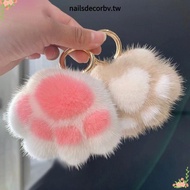 NAILSDECOR Faux Fur Keychain, Cute Doll Cat  Keychain