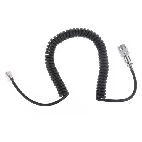 H7BB 8Pin to RJ-45 Modular Plug Mic Cable Adapter for Yaesu Microphone MD-200 MD-100