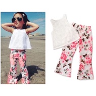 Kids Set Outfit Top & Bottom Girly Cutie