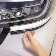 For Honda N-BOX JF3 JF4 2017-2021 Car Headlight Lower Eyebrow Trim Protection Sticker Soft carbon fi