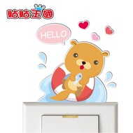 [Waterproof Sunscreen Color Switch Small Wall Sticker] Underwater World-Sea Otter Loves Swimming Sti