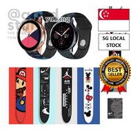 [SG FREE 🚚] Silicone Cartoon Print Watch Strap For Samsung Galaxy Watch Active 2 40mm 44mm watch 5 watch5 pro watch4 wat