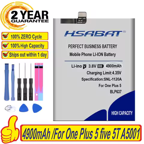4900mAh Battery for Oneplus 5 5T A5001 A5010 for One Plus 5 five BLP637