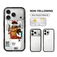 CASETiFY ชิ้นส่วนนางฟ้าน้อย Crylic กับ Magsafe เคสสำหรับ IPhone 17 Pro Max/17 16 15 14 13 Pro Max เค