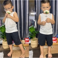 01510 TD Kids boys' shorts, surplus stock boys'Shorts, soft and smooth fish leather, only dark gray,