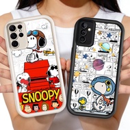 HP O-43 Snoopy Casing Siliconehp for Samsung S21 M15 A54 A17 S24 S25 FE A26 A55 Ultra 5G