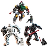 Compatible with Lego Star Wars Mecha 75370 Stormtrooper 75368 Darth Vader 75369 Assembled Building B