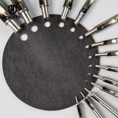 WUTA SPC Hole Punch Alloy Tool Steel Hollow Punch Belt Craft Round Punch Leathercraft tools 20 Size