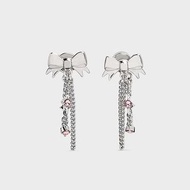 包郵💎官方原盒 Charles & Keith 蝴蝶結 粉紅水晶 耳環 玫瑰金 銀色 小ck 禮物 earrings 送女朋友 情侶戒 週年紀念 送老婆