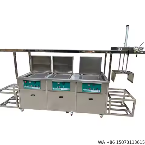 Industrial Electric Ultrasonic Cleaner Multitank Semi-automatic Translation Lifting System & DPF Fil