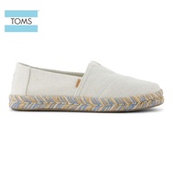 Toms Women Alpargata Rope 2.0 White Onyx Textured Denim