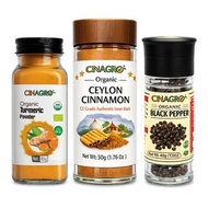 Cinagro®鋅納果®錫蘭肉桂粉+姜黃粉+黑胡椒抗炎組合