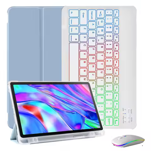 Case For Lenovo Tab M10 Plus 3rd Generation 10.6'' TB128FU TB125FU Keyboard Case with Pencil Holder 