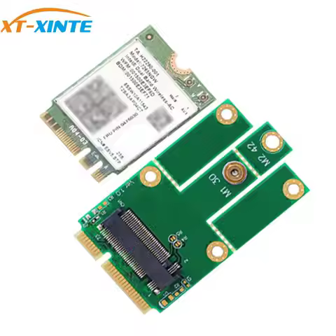 Key E to Mini PCI-E (Wifi+Bluetooth-Compatible) Riser Card MiniPCIE Adapter Card for NGFF 3030/3042 
