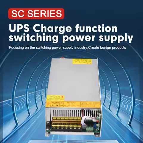 500W UPS/Charge Function Monitor Switching Power Supply 110/220VAC 12V 40A 24V 20A SMPS Lead acid ba
