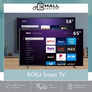 ROKU Smart Tv 58" 65" 75" Roku Smart Television Refurbished (Random Brand)