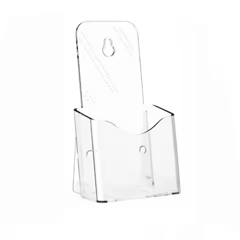 Booklet Plastic A6 Brochure Holder Clear Acrylic Pamphlet Holder High Quality Organizer Flyer Displa