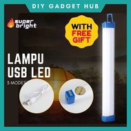 Lampu Pasar Malam Lampu Camping Niaga Lampu Mentol USB Rechargeable Lamp LED Light Bulb Pendaflour K