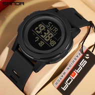 SANDA Digital Watch Men Military Army Sport Wristwatch Top Brand Luxury LED Stopwatch Waterproof Male Electronic Clock 2188