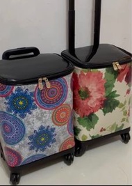 日本 碎花 行李車 購物車 買餸車