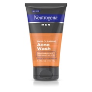 Neutrogena Men Skin Clearing Daily Acne Face Wash with Salicylic Acid Acne Treatment, Non-Comedogeni