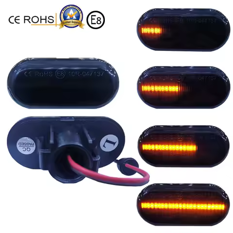 2x Led Dynamic Side Marker Turn Signal Light Error Free for Renault Clio1 2 Megane 1 Espace 3 Kangoo