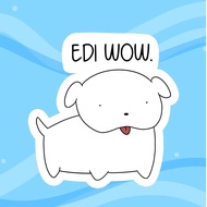 SSKAIT Spike Waterproof funny dog mood die cut sticker - Edi wow