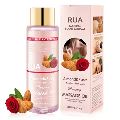 Massage Oil for Relaxing, Massage Oil for Joint Almond and Rose Massage Oils Moisturizing Body Oil f