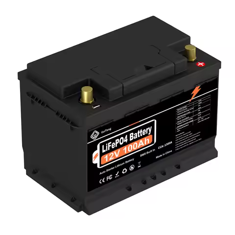 Rechargeable 12V 12.8V 50Ah 100Ah 200Ah Lithium Ion Lipo Lifepo4 Jump Starter Battery Packs for Car 