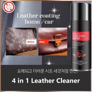 😍 4 in 1 Multipurpose Leather Cleaner Spray l Coating Wax car and home dual use l Polish high shine