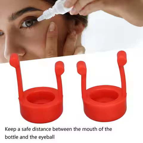 2 PCS Autodrop Eye Guide Hygienic Portable Silicone Eye Drop Bottle Auxiliary Holder Eye Dropper Aid