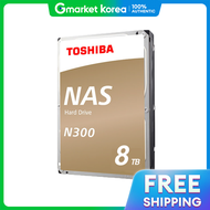Ổ cứng NAS TOSHIBA N300 HDD 8TB/8TB 7200RPM/512MB bộ nhớ đệm CMR