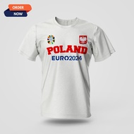 Euro 2024 POLAND POLAND Supporters T-Shirt Football JERSEY PREMIUM COTTON