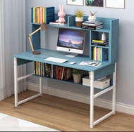 （訂貨價$330up）加高書架 電腦枱+雙層鋼架 (80cm|100|120寬) 書枱 電腦桌 書桌 Desk