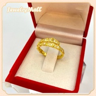 แหวนทอง ลายโปร่งรอบวง 99.99% ทองแท้ แหวนจิกเพชร แหวนแฟชั่น แหวนทองคำแท้ น้ำหนัก 1 สลึง พร้อมส่ง!!! ขายได้