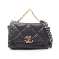 【二手】香奈兒 CHANEL 單肩包 19 Dixneuf Matelassé 組合五金 2WAY AS1160 黑色小羊皮（綿羊皮） CHANEL19 Matelassé 鏈條單肩包