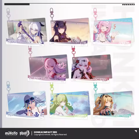 [Genuine] Honkai Impact 3rd Official Merch miHoYo Original CG Theme Series Acrylic Pendant Keychain 