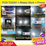 2Pcs 10000LM White Colour LED Car Motor Headlamp Hi Low Beam Headlight Foglamp Sport Light Fog Lamp 