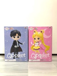 日版 A款 月野兔 Eternal Sailor Moon 禮服 蒙面俠 Tuxedo Mask Princess Prince Endymion 十指緊扣款 美少女戰士 劇場版 Qposket Q 