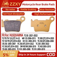 1 Pair Motorcycle Accessories Ceramic Fiber Rear Brake Pad For HUSQVARNA TC/TE/TX 125 (2T) 14-22 WR 