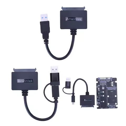 USB 3.0 To SATA Cable 16TB SATA III Hard Drive Adapter Converter 22 Pin SATA III Cable for 2.5 Inch 