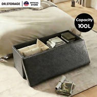 DR.STORAGE 100L Large Capacity Storage Bench Foldable Storage Stool Storage Sofa Kerusi Simpan Baran