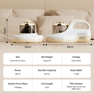 TJean เครื่องกําจัดไรฝุ่น ถังคู่ 18ปา เครื่องดูดฝุ่นที่นอนอัลตราซาวนด์แสงยูวี เครื่องดูดฝุ่นแบบใช้มื