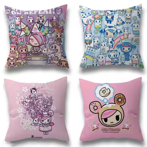 Japan Tokidoki cartoon Office Cushion Pillowcase Car Cushion Cover45X45CM Lumbar Pillowcase Sofa Pil